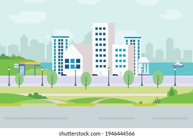 A Beautiful Dubai Urban City Modern Design
