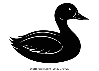 A beautiful duck  Portrait  vector illustration artwork 