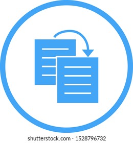 Beautiful Duplicate content Vector Glyph icon