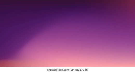 Beautiful Dusk Sky Background. Blue evening sky and sunlight from the horizon. Vector Illustration. EPS10