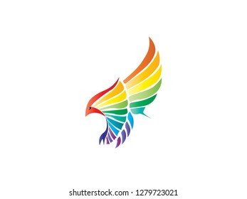 Beautiful Eagle logo vector