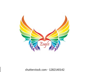 Beautiful Eagle logo vector