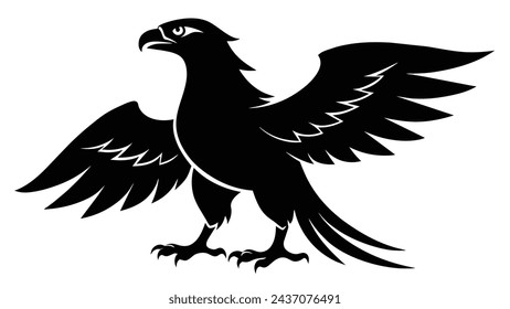 A beautiful eagle  Portrait  vector illustration artwork 