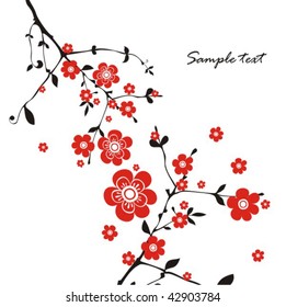 Beautiful east background with flower