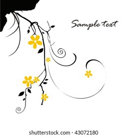 Beautiful east background with flower