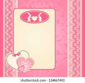 Beautiful easter card. Vector background.