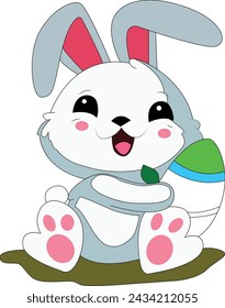 Beautiful easter coloring page for kid