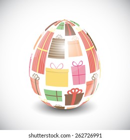 Beautiful Easter Egg Background Vector Illustration EPS10