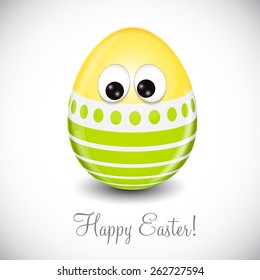 Beautiful Easter Egg Background Vector Illustration EPS10