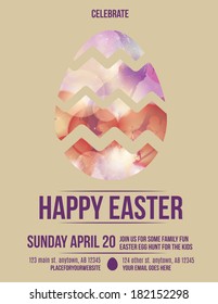 Beautiful Easter Egg Flyer Invitation	