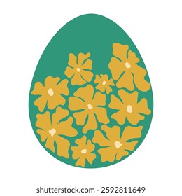 Beautiful Easter Egg Illustrations with Flowers, Bees, and Bows
