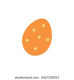 Beautiful Easter egg on white background