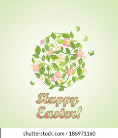 Hermosa tarjeta de felicitación de Pascua