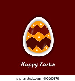Beautiful Easter greeting or Illustration, Easter elements.