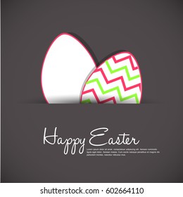 Beautiful Easter greeting or Illustration, Easter elements.