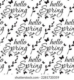 Beautiful Easter pattern. Fully editable vector.