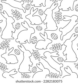 Beautiful Easter pattern. Fully editable vector.