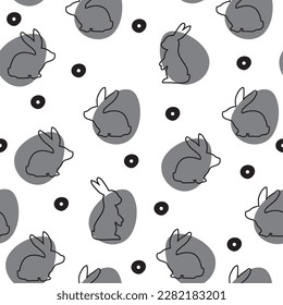 Beautiful Easter pattern. Fully editable vector.