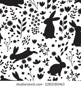 Beautiful Easter pattern. Fully editable vector.
