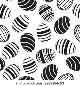 Beautiful Easter pattern. Fully editable vector.