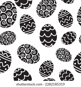 Beautiful Easter pattern. Fully editable vector.