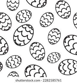 Beautiful Easter pattern. Fully editable vector.