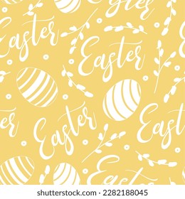 Beautiful Easter pattern. Fully editable vector.