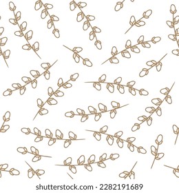 Beautiful Easter pattern. Fully editable vector.
