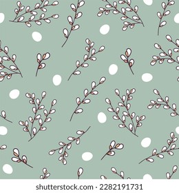 Beautiful Easter pattern. Fully editable vector.