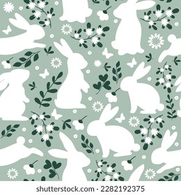 Beautiful Easter pattern. Fully editable vector.
