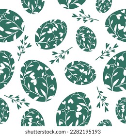 Beautiful Easter pattern. Fully editable vector.