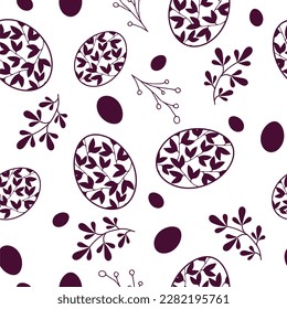 Beautiful Easter pattern. Fully editable vector.