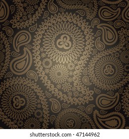 beautiful eastern paisley seamless