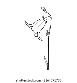 Beautiful Easy Flowers Coloring book For Preschool Children. Cute Educational Flowers Coloring Page For Kids
