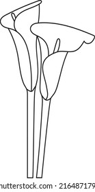 Beautiful Easy Flowers Coloring book For Preschool Children. Cute Educational Flowers Coloring Page For Kids