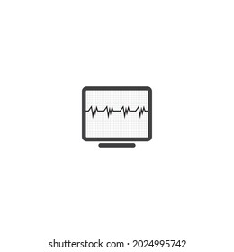 Beautiful ECG Screen Logo Design