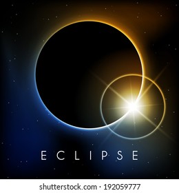 Beautiful Eclipse with lens flare