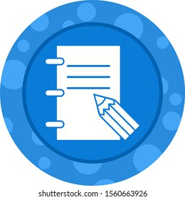 Beautiful Edit Report Glyph Vector Icon