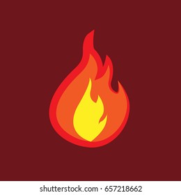 Beautiful editable fire concept for multiple purposes. Model 5