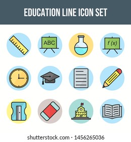 Beautiful Education line filled  icon