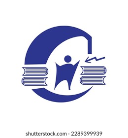 Hermoso diseño de logotipo educativo para múltiples usos 
