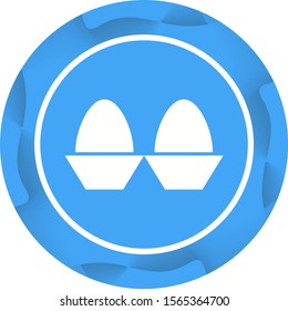 Beautiful Eggs Glyph Vector Icon