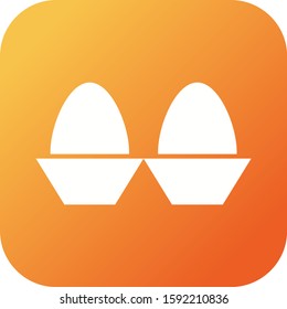 Beautiful Eggs Glyph Vector Icon