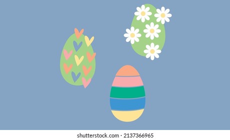 Beautiful eggs for your use, fully customizable (size, color, background) perfect for Easter