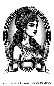 beautiful egyptian cleopatra symbol