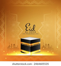 Beautiful Eid Al Adha Mubarak religiöser islamischer Hintergrund Vektorgrafik