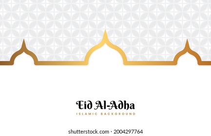 Beautiful Eid al-Adha luxury white background