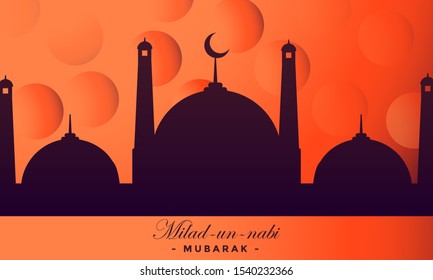 Beautiful eid milad un nabi barawafat festival vector