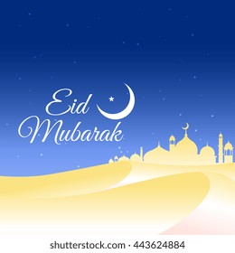 beautiful eid mubarak background