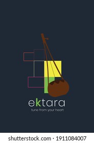 Beautiful ektara graphics that endorse tune from heart